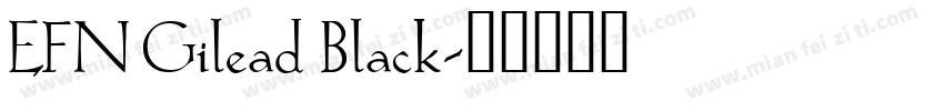 EFN Gilead Black字体转换